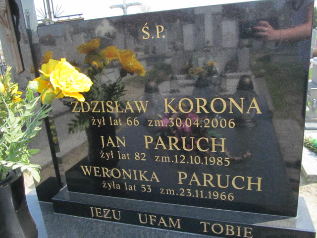 Weronika Paruch Koprzywnica - Grobonet - Wyszukiwarka osób pochowanych