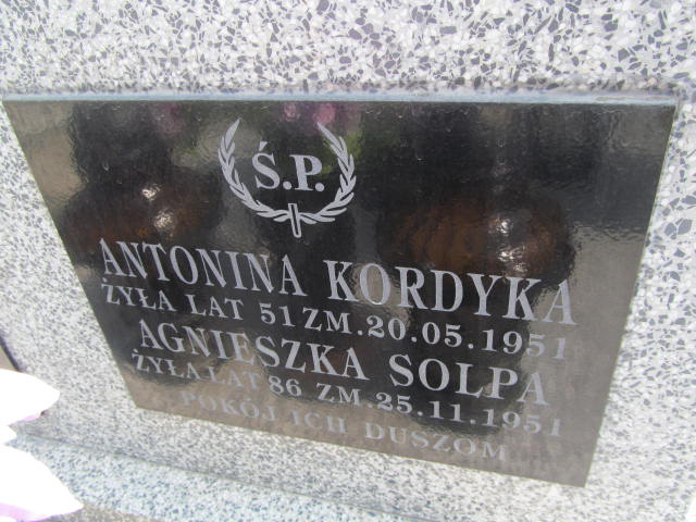 Antonina Kordyka 1897 Koprzywnica - Grobonet - Wyszukiwarka osób pochowanych