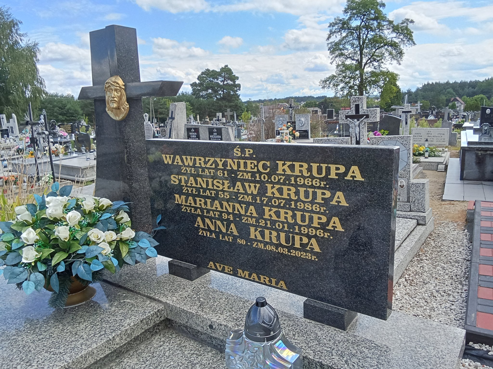 Anna Krupa 1943 Koprzywnica - Grobonet - Wyszukiwarka osób pochowanych