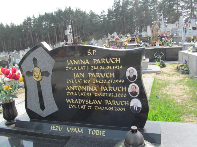 Janina Paruch 1925 Koprzywnica - Grobonet - Wyszukiwarka osób pochowanych