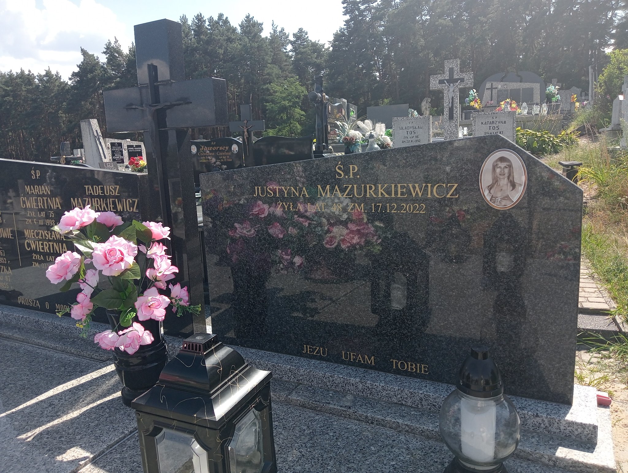 Justyna Mazurkiewicz 1974 Koprzywnica - Grobonet - Wyszukiwarka osób pochowanych