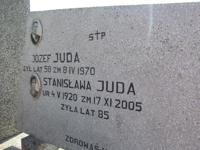 Józef Juda 1911 Koprzywnica - Grobonet - Wyszukiwarka osób pochowanych