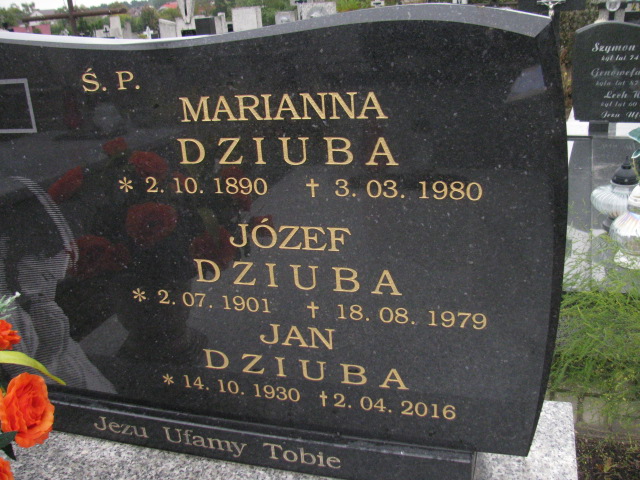 Jan Dziuba 1930 Koprzywnica - Grobonet - Wyszukiwarka osób pochowanych